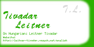 tivadar leitner business card